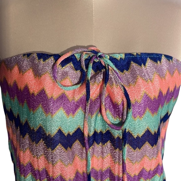 Victoria’s Secret multi colored strapless romper. Size M - Picture 11 of 12